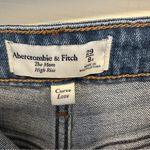 Abercrombie & Fitch Abercrombie Fitch Jeans Women Blue Mom High Rise Curve Love Distressed 29/8R Photo 3