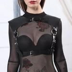 Black Shoulder Harness Bondage O Ring New Photo 0