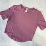 Lululemon Hold Tight Crop T Shirt Velvet Dust 2 Women Photo 1