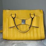 Betsey Johnson Satchel Crossbody Yellow Bag Shoulder Purse Photo 14