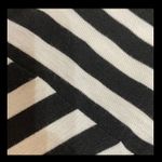Ava &Grace Ava & Grace stripe blk/ off wht skirt- medium. Comfy cotton blend long skirt Photo 4