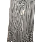 Pink Laundry Black and White Striped Smock Waist High Photo 1