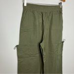 PacSun La hearts linen Blend wide leg cargo pants women’s size small olive green Photo 5