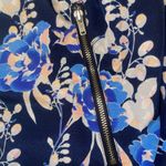 Women’s XL Gap Navy and blue floral bomber jacket, lightweight Photo 2