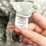 E & M  Juniors Green Floral Babydoll Smocked Back Adjustable Strap Tank Top Photo 5