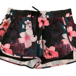 Velocity Black and Pink Hawaiian 🌺 Floral Athletic Shorts. Size L Size L Photo 0
