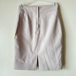 H&M NWT  Size 2 Beige Blush Pencil Skirt Pressed Pleats Waist Fully Lined Career Photo 5
