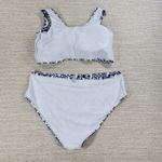 Bikini Swimwear Womens 4XL Blue White Keyhole Soft Padding Swim Beach Summer Blue Size 4X Photo 9