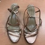 Banana Republic Rose Gold Strappy Heels Photo 0