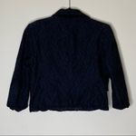Diane Von Furstenberg  Ursette Lace Blazer One Button Jacket Coat Blue Black 14 Photo 6