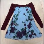 Kimchi Blue COPY - Urban Outfitters Sydney Lace & Blue Maroon Floral Dress Photo 2