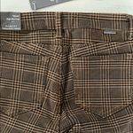 Tractr Brown Plaid Cropped Pants Size 2 Photo 5