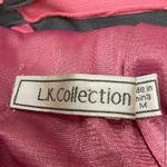 LK Collection pink & grey striped ruffled cocktail dress/ M /Excellent condition Photo 8