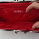 Vera Bradley  Red Floral Kiss Lock Clutch Wallet Pouch Cosmetic Bag Photo 3