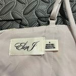 Eliza J NWT  Mikado Floral Print Cocktail Dress Spaghetti Strap Gray Pink 6 Photo 4