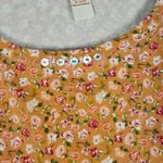 Sundance  Womens Burnt Orange Floral Tunic Top Night‎ Shirt Dress Small Photo 3