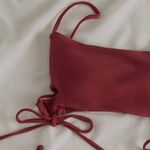 Drawstring Bikini Top Red Size XL Photo 2