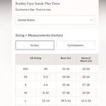 Free People #9 NWT  Bradley Faux Suede Mini Dress in Tobacco Photo 3