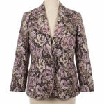 Dress Barn  Blazer Woman 3X Tapestry Floral Romantic Jacquard Jacket Cottagecore Photo 0