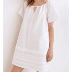 Madewell  White Poplin Flutter Sleeve Dress Size Small Pockets Beach Resort‎ Photo 1