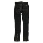 7 For All Mankind  acid wash Roxanne ankle zip skinny jeans 25W Photo 5