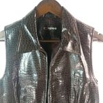 Ellen Tracy Company  10 Chocolate Alligator Vest Photo 1