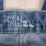 Time & Tru Womens High Rise Denim Button-Front Maxi Skirt Size 16 Photo 3