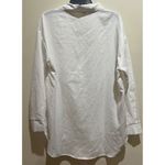 SheIn Oversized Button Up White Top ~ Size Medium Photo 3