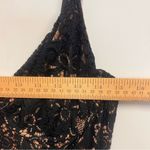 For Love & Lemons Vika Dress Black Lace Nude Illusion Mini Dress size US L Photo 12