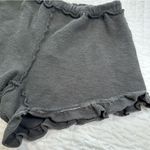 Chaser Black Women’s Soft Cozy High Waist Ruffle Hem Drawstring Shorts Photo 10