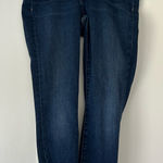 J Brand Dark Wash Maternity Skinny Ankle Jeans Side Panel Size 28 Petite Photo 0
