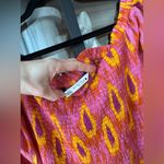 ZARA  smocked maxi dress midi blogger favorite colorful print neon balloon sleeve Photo 4