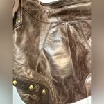 Tasche Y2K brown leather hobo shoulder bag Photo 4