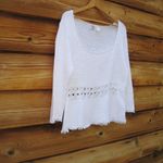 TSE Scoop Neck Cotton Pullover Sweater Knit Top Photo 1