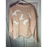 Taylor Swift 1989 Women's Pink Cardigan Sweater M Long Sleeve Casual Photo 2