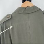 Miss Selfridge  DENIM Dress Size 10 Khaki Army Green Button Down Belt Mini Shirt Photo 10
