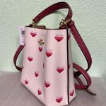 Coach NWT Mollie Bucket Bag 22 With Stripe Heart Print CA249 $450 Photo 1