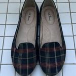 L.L.Bean Women's Signature Classic Red/Black Plaid Canvas Slip-On Loafers Sz 9.5 Photo 0