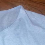 J.Jill Blue Linen Cold Shoulder Short Sleeve Stretch Blouse Top Casual Size 2X Photo 5