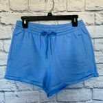 PINK - Victoria's Secret  Fleece High Rise Sweat Shorts Seascape Blue Stars Bling L Photo 7