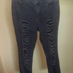 Ripped Black Jeans Size 12 Photo 0