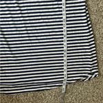 Sonoma Navy Blue White Striped Mini T-shirt Dress Casual Stretch Comfy Summer Photo 4