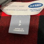 Old Navy Women’s Red & Black Buffalo Check Long Sleeve Button Down Shirt Size S Photo 2