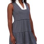 New Nautica Jeans Women's Tiered Dress Blue White Striped NWT Size Small Photo 9