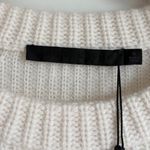 Jenni Kayne  Cashmere Fisherman Sweater in Ivory, Size Small Photo 6