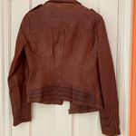 Guess Brown Faux Leather Jacket Photo 4