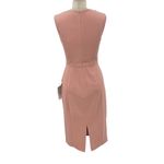 Dress the Population Dress the Population Elle Sweetheart Neck Sheath Midi Dress Blush Pink Small Photo 9