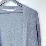 Athleta Grey Passage Open Front Cardigan Long Sweater With Pockets Size XS Photo 2
