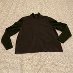 Norton Studio Zip Up Business Suit Jacket Green Size 12P Photo 3