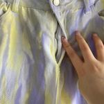 SheIn  Women’s Yellow Purple Tie Dye High Rise Wide Leg Denim Jeans Size 8/10 US Photo 5
